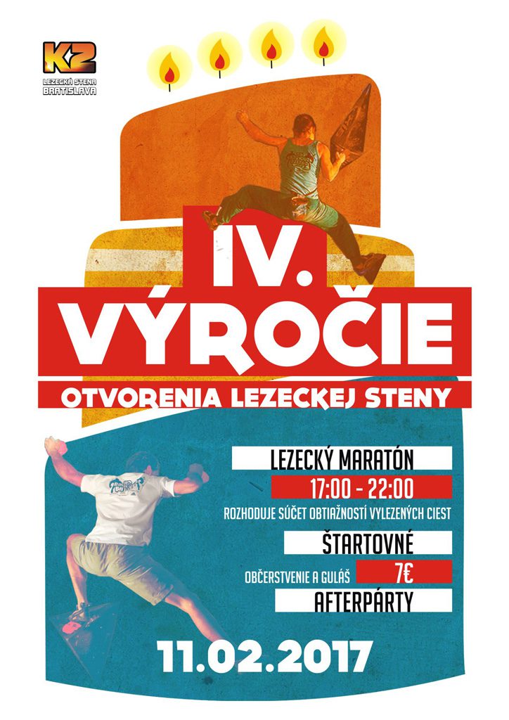 IV. Výročie Otvorenia lezeckej steny K2 - Bratislava